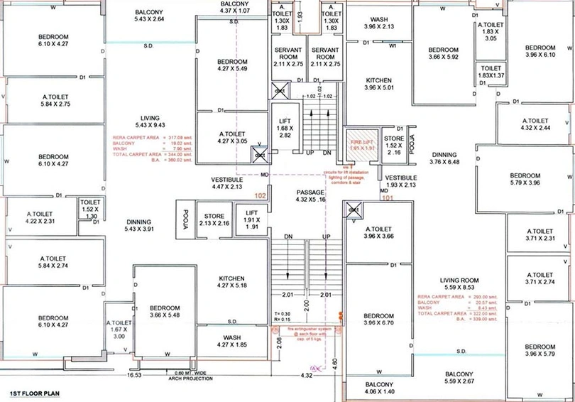 Floor Plan of Avadh Martella in Piplod, Surat - Image 174850