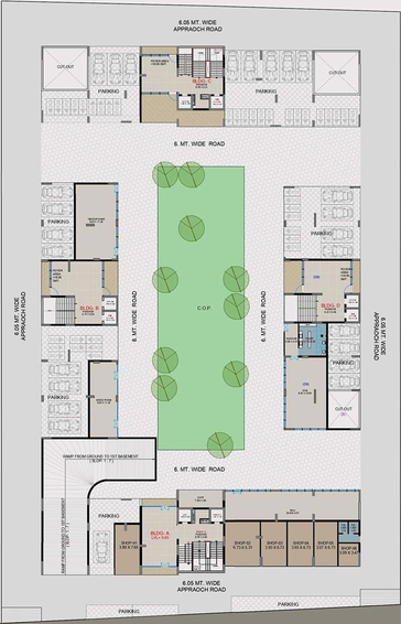 Master Plan of SL Bblossom The Presidency in Vesu, Surat - Image 174945