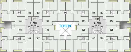 Floor Plan of Shree Shyam Blossom Park in Kadodara, Surat - Image 175036
