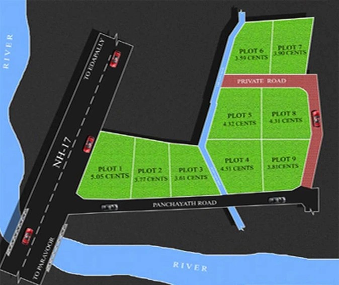 Master Plan of Sophia Eden Villas in North Paravur, Kochi - Image 175047