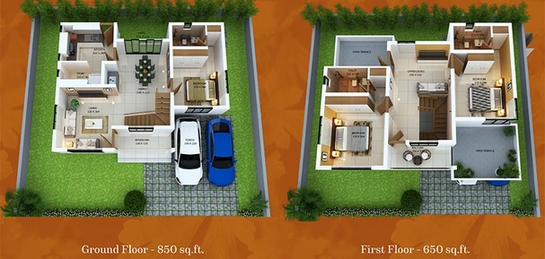 3 BHK House/Villa in KEM Spice Valley Villa in Kakkanad, Kochi - Image 818239