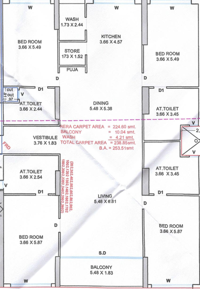 4 BHK House/Villa in Sai Krishna Karma Rio 29 in Mota Varachha, Surat - Image 818248