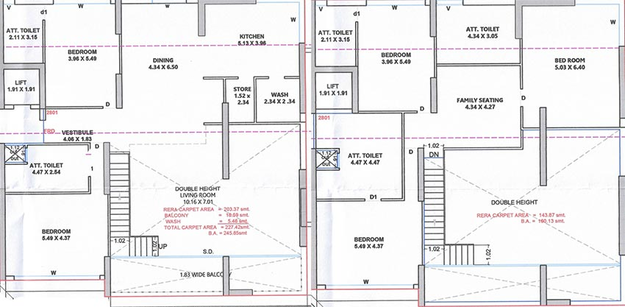5 BHK Duplex in Sai Krishna Karma Rio 29 in Mota Varachha, Surat - Image 818249