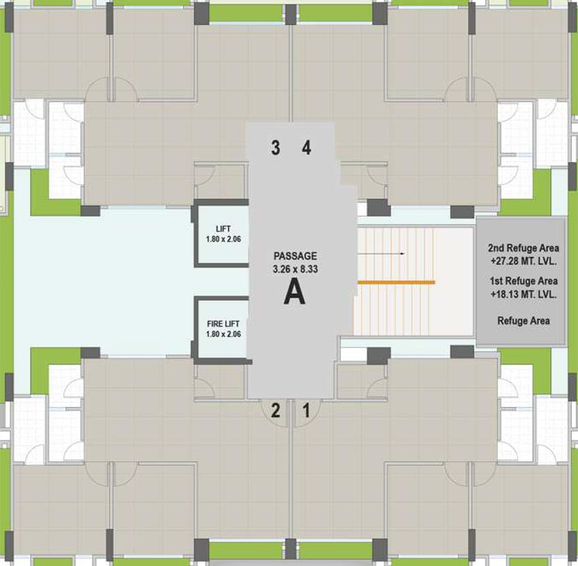 Floor Plan of Keith Kiran Rivera 1 in Bhestan, Surat - Image 175276