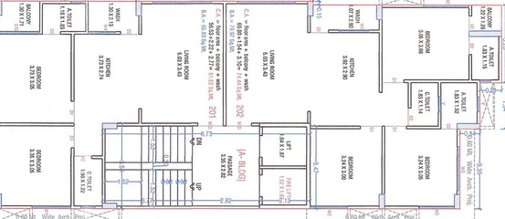 Floor Plan of Siddhnath Krupa Kunj Residency in Variav, Surat - Image 175307