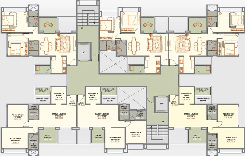 Floor Plan of Kundan Westros in Baner, Pune - Image 114553