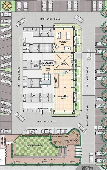 Master Plan of Akshat Kusum Heights in Bhatha, Surat - Image 175323