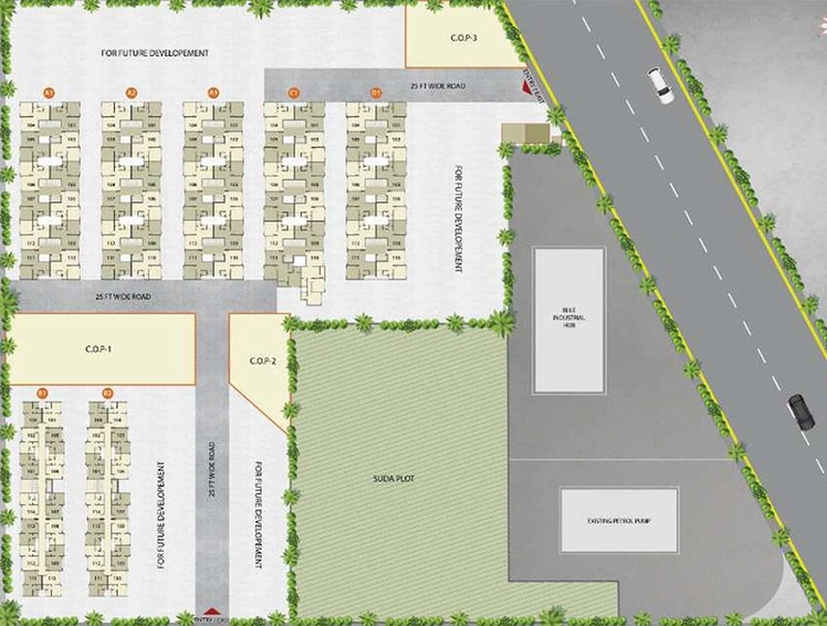 Master Plan of Blue Lotus in Sachin, Surat - Image 175346