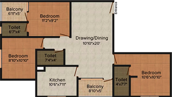 3 BHK Flat in Dew The Craft in Nedumbassery, Kochi - Image 818332
