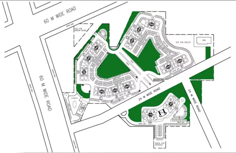 Master Plan of DLF New Town Heights 1 in Sector 90, Gurgaon - Image 175489