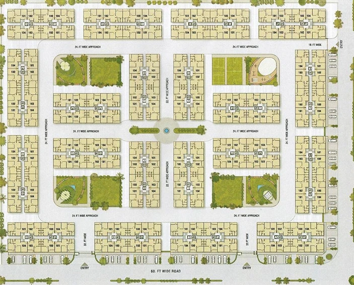 Master Plan of Vishwas Opera Prince in Kamrej, Surat - Image 175693