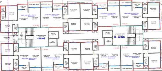Floor Plan of Savani Prayosha Jewel in Choryasi, Surat - Image 175765