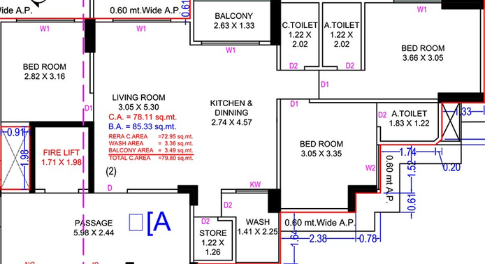 3 BHK Flat in Savani Prayosha Vista in Mota Varachha, Surat - Image 818403