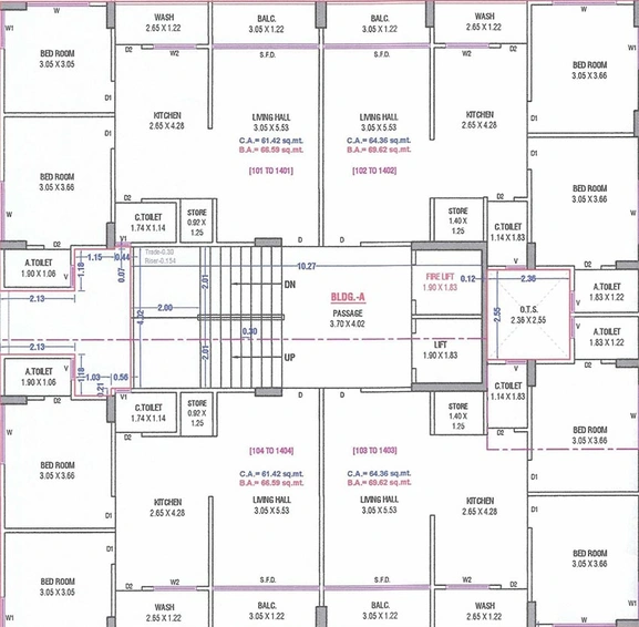 Floor Plan of Mahamantra Mantra Valley in Mota Varachha, Surat - Image 175847