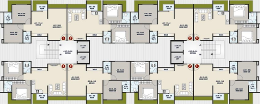 Floor Plan of Nakshatra Palace in Kholvad, Surat - Image 175952