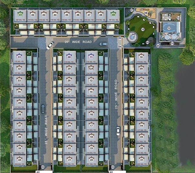 Master Plan of Happy Home Nest Venezia in Althan, Surat - Image 176012