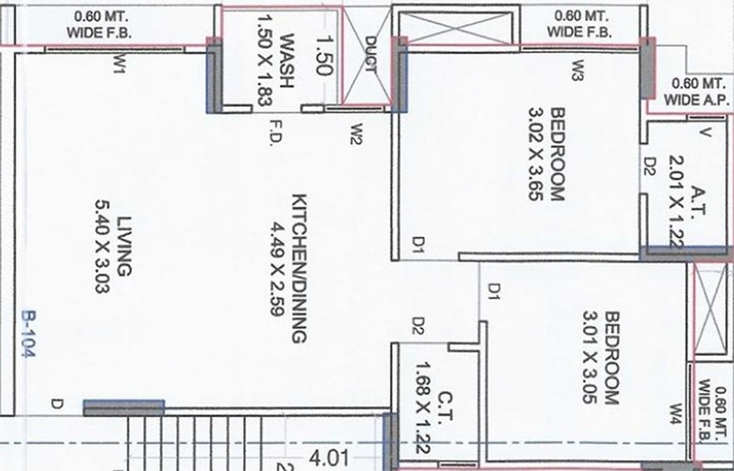 2 BHK Flat in Shree Nilgiri Heights in Mota Varachha, Surat - Image 818465