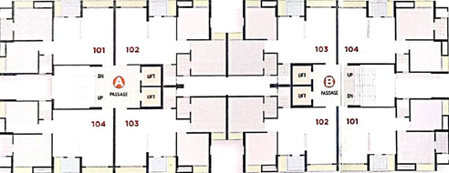 Floor Plan of Shree Nilgiri Heights in Mota Varachha, Surat - Image 176026