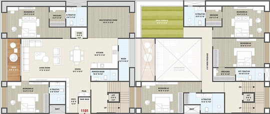 5 BHK Duplex in Shreem Nityanta in Vesu, Surat - Image 818480