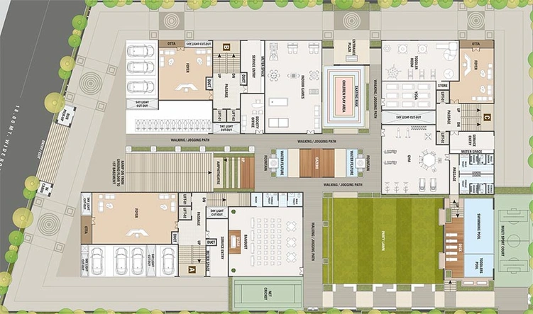Master Plan of Shreem Nityanta in Vesu, Surat - Image 176063