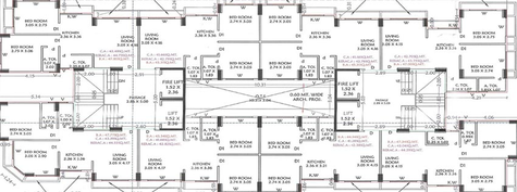 Floor Plan of Jay Om Riviera in Singanpor, Surat - Image 176108