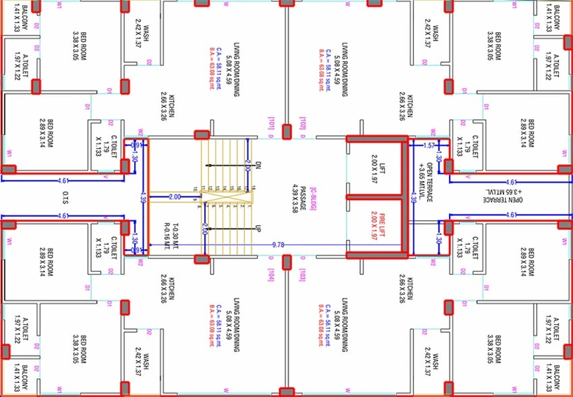 Floor Plan of Shreeji Pavitram Liberty in Mota Varachha, Surat - Image 176206