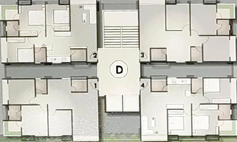 Floor Plan of 101 Penttagon in Palanpur, Surat - Image 176229