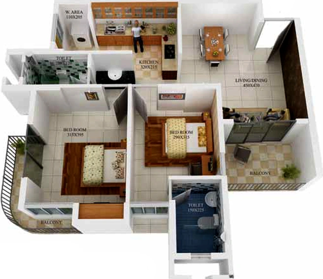 2 BHK Flat in Nest The World in Aluva, Kochi - Image 818545