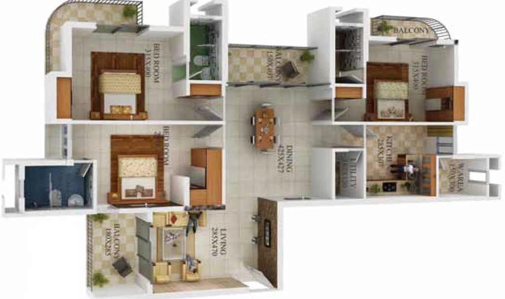 3 BHK Flat in Nest The World in Aluva, Kochi - Image 818548