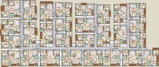 Floor Plan of Dwaraka Sai Amogha in KR Puram, Bangalore - Image 176294