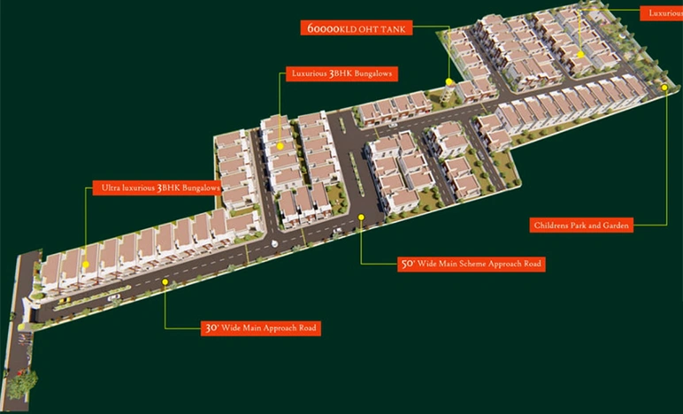 Master Plan of ABI Infra Ashraya in Thudiyalur, Coimbatore - Image 176311
