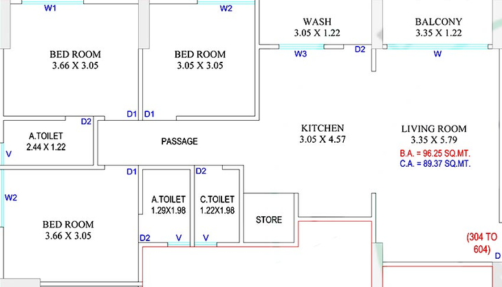 3 BHK Flat in Kastabhanjan Prism Luxuria in Katargam, Surat - Image 818597