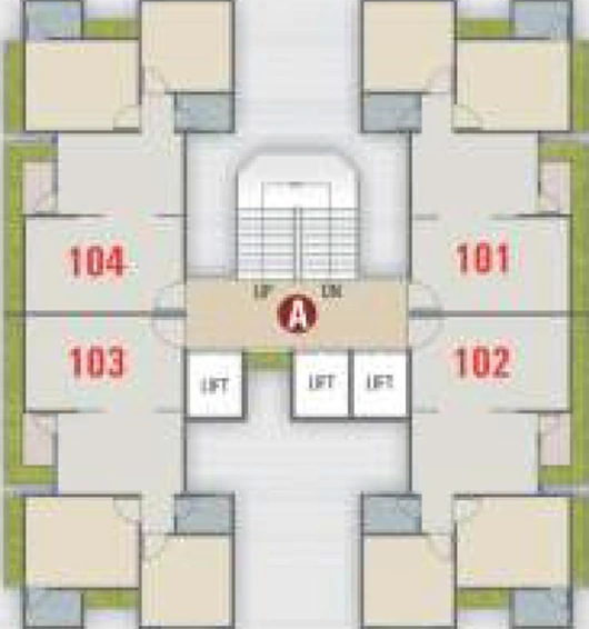 Floor Plan of Om Aavkar Residency in Mota Varachha, Surat - Image 176464