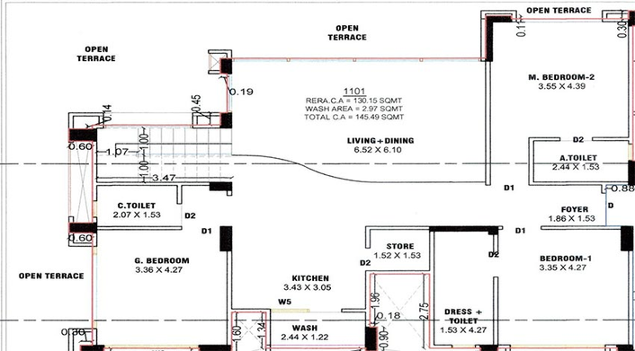 3 BHK Flat in Silverstone Acacia in Dumas Road, Surat - Image 818639