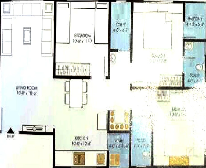 3 BHK Flat in Aina Alpine Green Velley in Valak, Surat - Image 818649