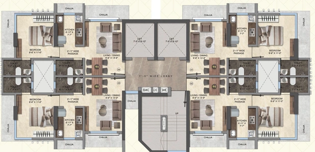Floor Plan of Gala Swayam in Mahim West, Mumbai - Image 114708
