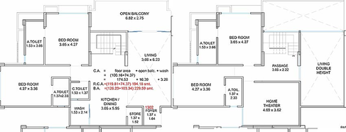 4 BHK Duplex in 127 Altura in Pal, Surat - Image 818661