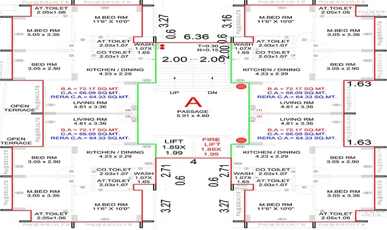Floor Plan of Aatman Anjani Nandan Enclave in Choryasi, Surat - Image 176655
