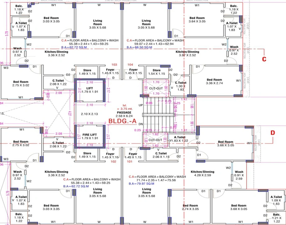 Floor Plan of Vision Ananta Vandemataram in Mota Varachha, Surat - Image 176743