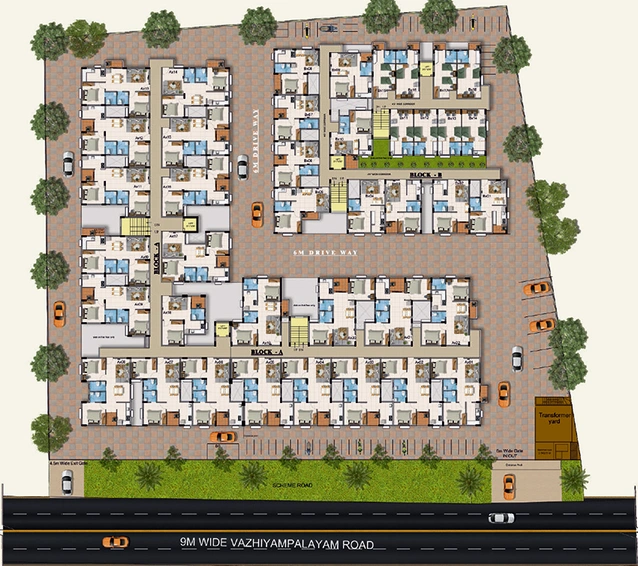 Master Plan of Town Empire City in Kalapatti, Coimbatore - Image 176795