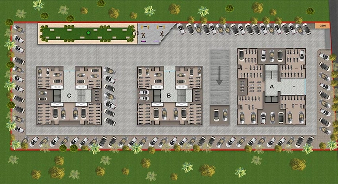 Master Plan of Dobaria Antriksh Heights in Dabholi, Surat - Image 176864