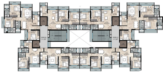 Floor Plan of Goyal Aspire in Kandivali West, Mumbai - Image 114892