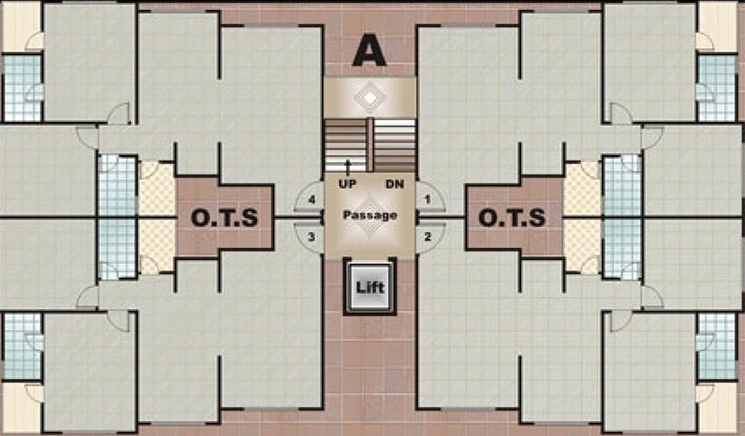 Floor Plan of Rameshwaram Campus in Adajan, Surat - Image 177054