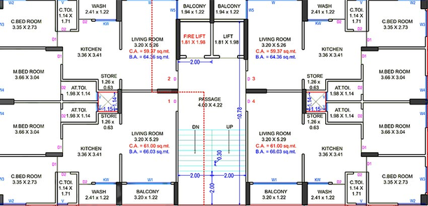 Floor Plan of KD Ram Ratan in Mota Varachha, Surat - Image 177060