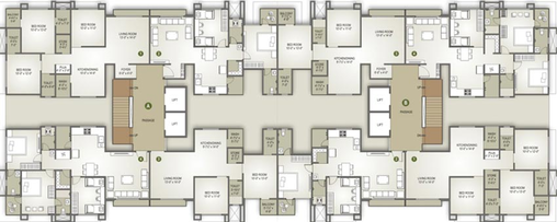 Floor Plan of Rameshwaram Hills in Bamroli, Surat - Image 177124
