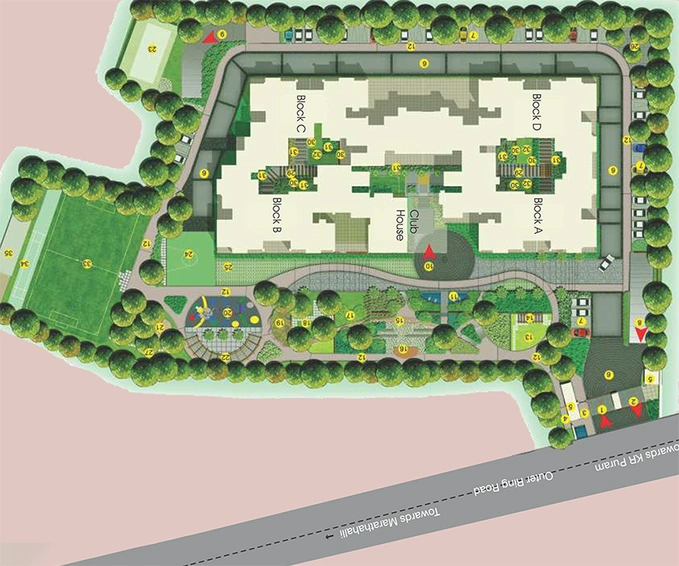 Master Plan of Ncc Ivory Heights in KR Puram, Bangalore - Image 177375