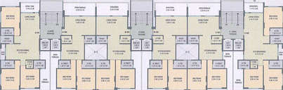 Floor Plan of Najaf River Front Tower in Adajan, Surat - Image 177185