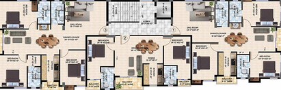 Floor Plan of Maurya Crest in Morabadi, Ranchi - Image 177216