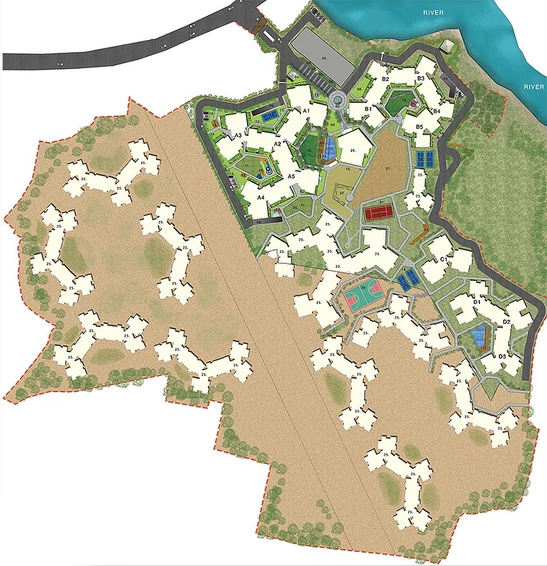 Master Plan of Pearl The Central Park in Argora, Ranchi - Image 177252