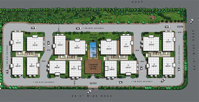 Master Plan of Aditya Ocean Heights in Rushikonda, Visakhapatnam - Image 177301